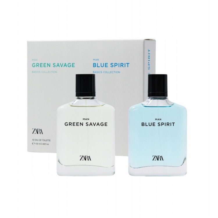 Zara Man Green Savage Zara Man Blue Spirit 2 x 100 ml Toaletní Voda