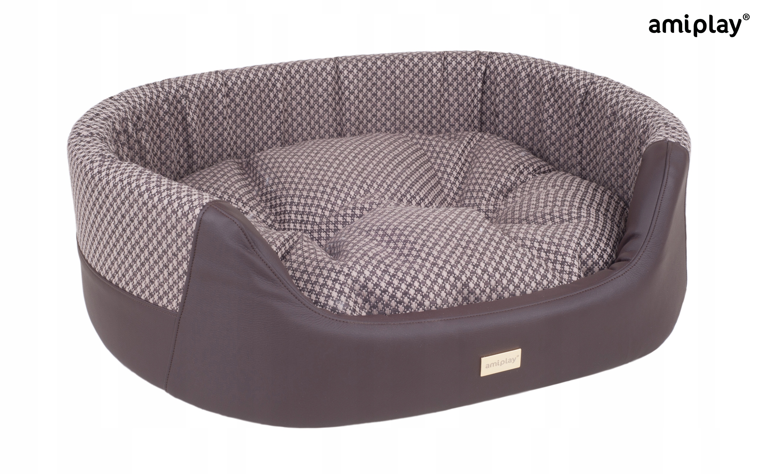 Levně Amiplay Pelíšek Elipsa Morgan Hnědé M