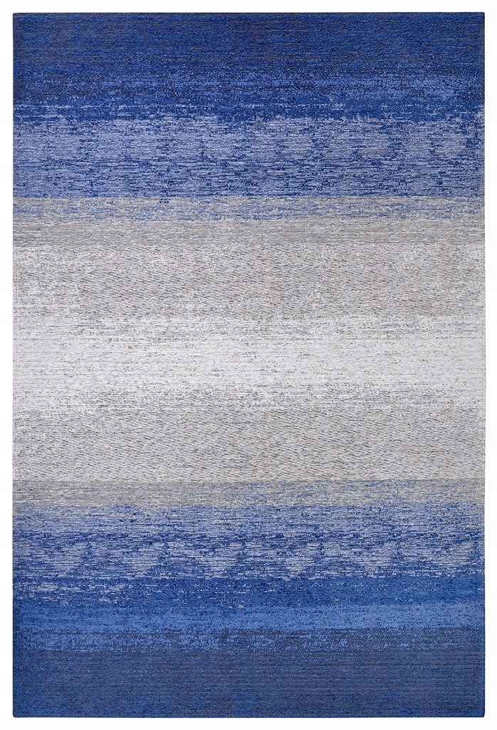 Koberec do obývacího pokoje 120x180 cm, protiskluzový, univerzální, šenilová modrá barva