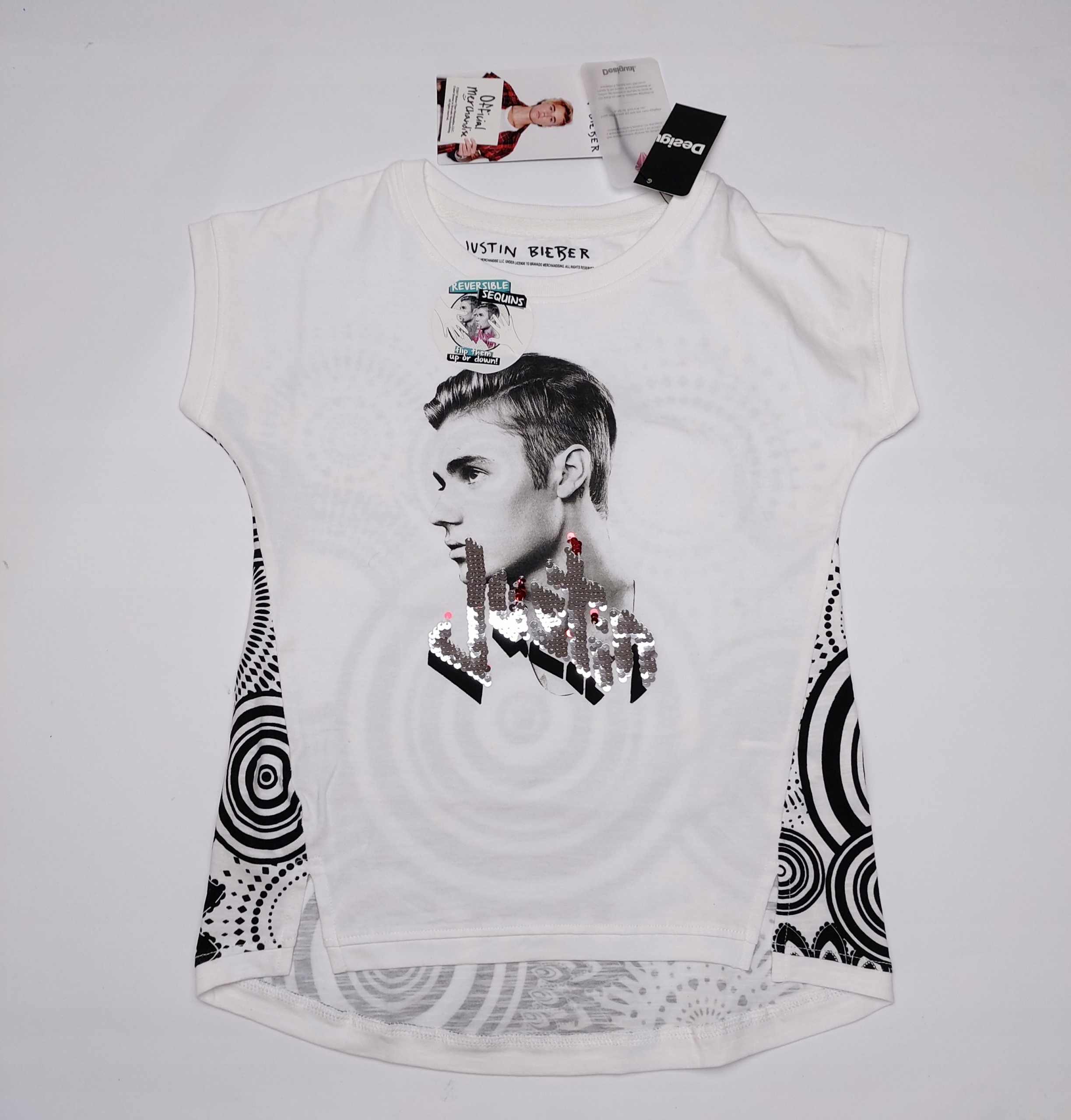 DESIGUAL bluzka JUSTIN BIEBER RUCHOME CEKINY 11/12 EAN (GTIN) 8434486418806