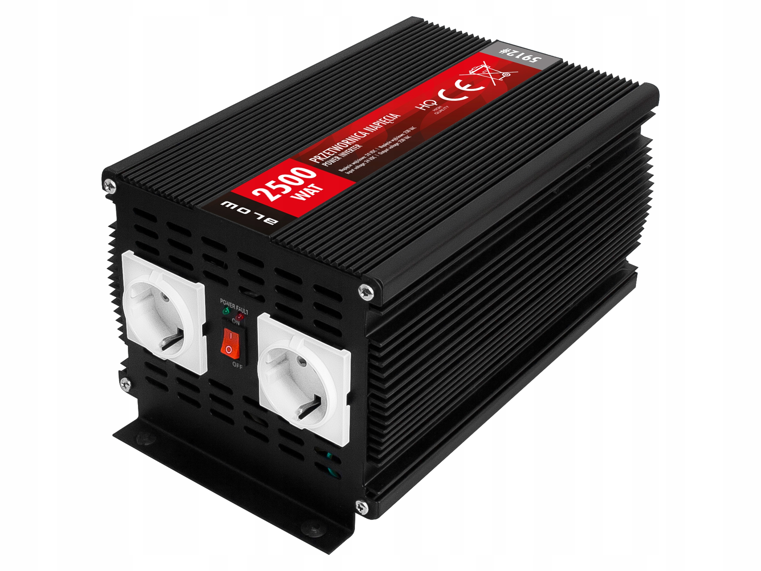 Automobilový Menič Napätia 5000 W 24 V 230 V Univerzálny Karavan