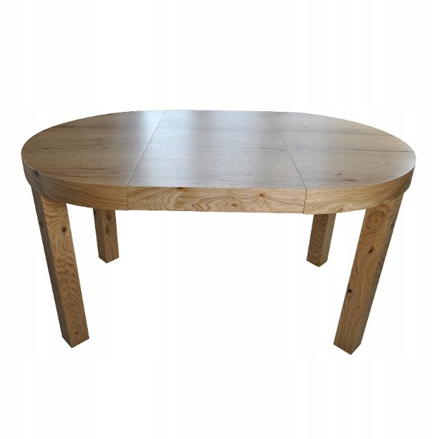 STÓŁ ROZKŁADANY OKRĄGŁY DĘBOWY Z SĘKAMI 100/200 SALON KUCHNIA JADALNIA Marka inna