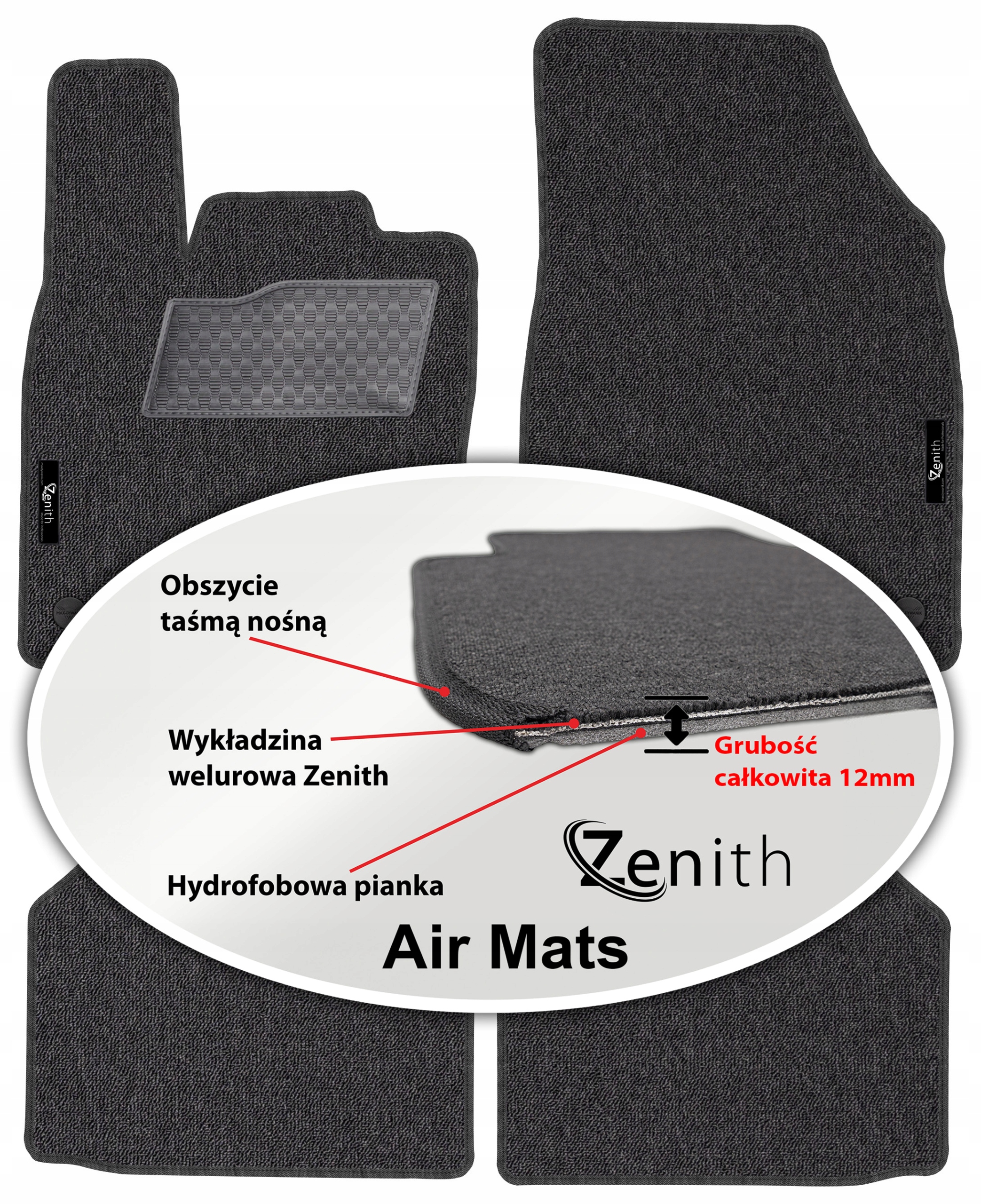 Volkswagen ID.4 2020 Velúrové koberčeky do auta Zenith Air Mats