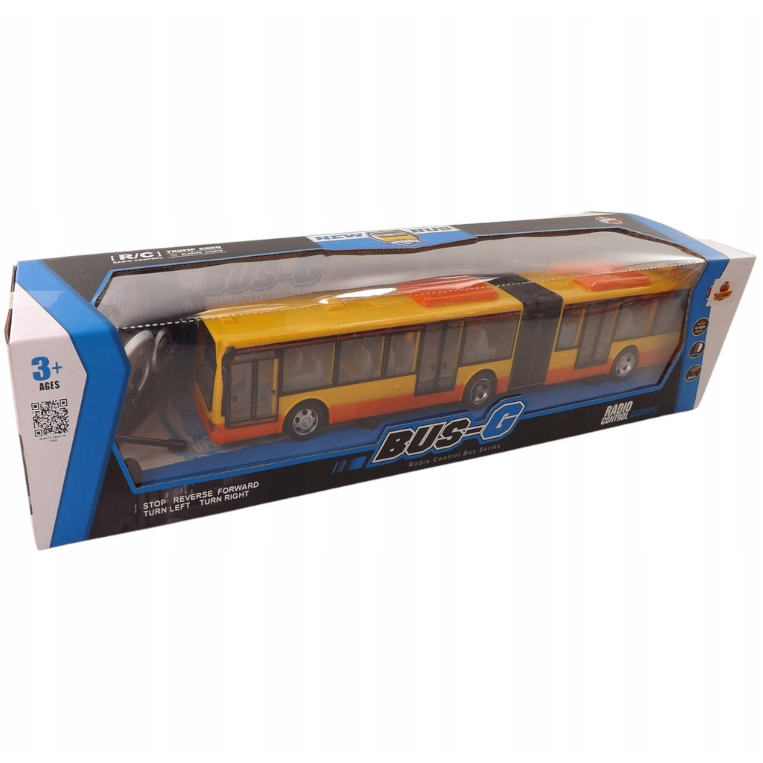 DUŻY AUTOBUS PRZEGUBOWY ZDALNIE STEROWANY 44cm 676Ż Skala 1:64