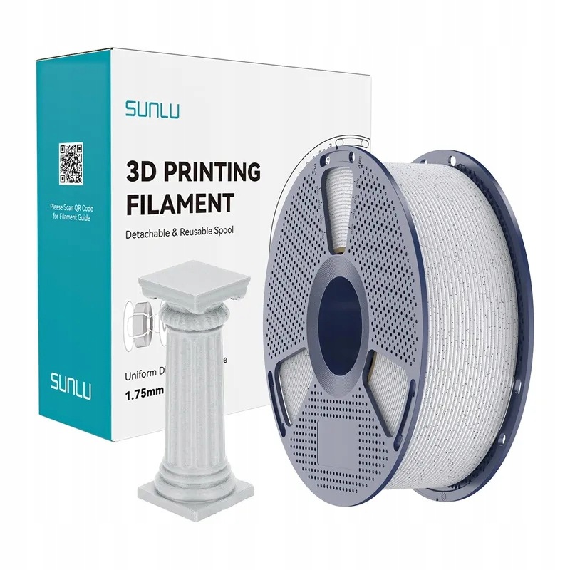 Filament Sunlu Pla High-Speed Marble 1.75mm 1kg (oreo)