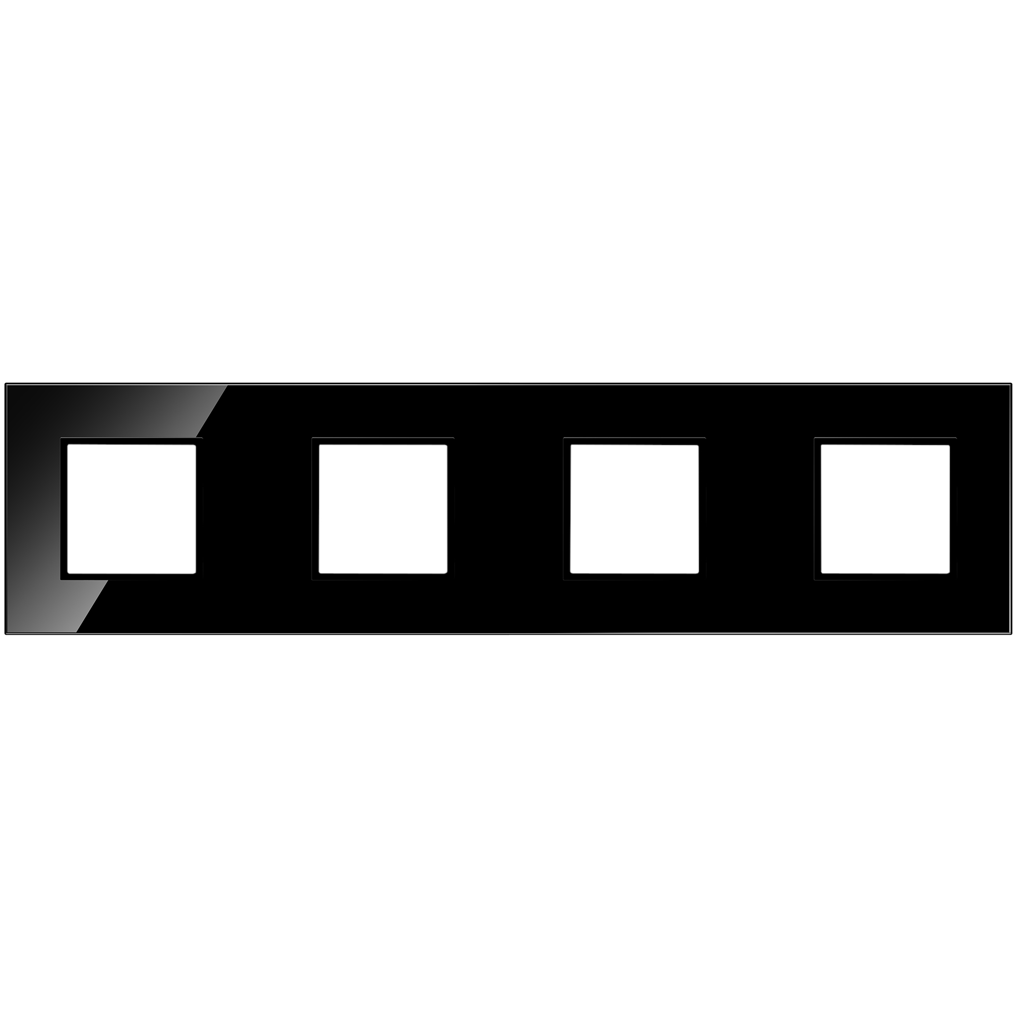 Quadra Ramka Do Włącznik Szklany Gniazdko Szklane