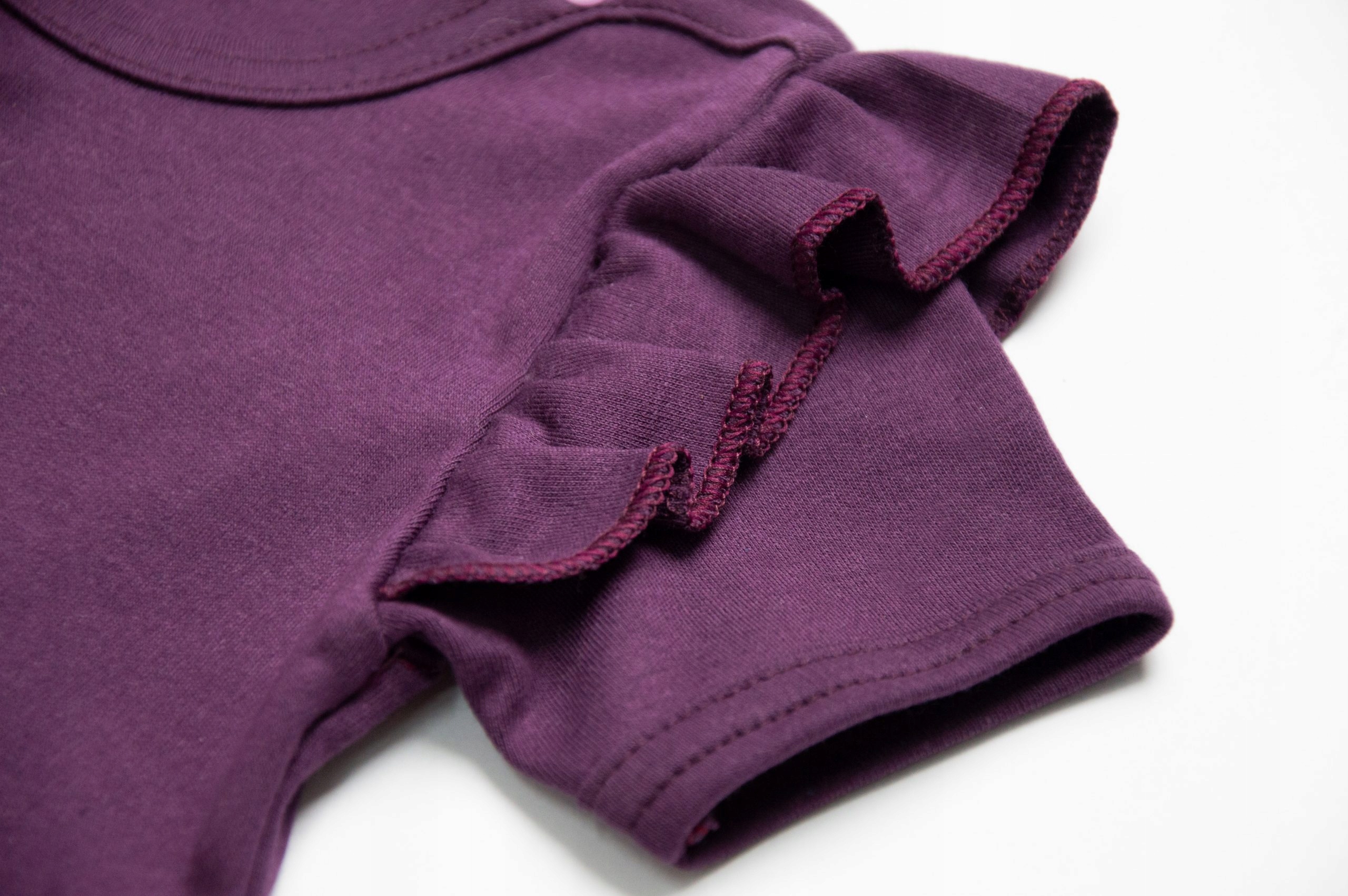 2-pak BODY Z FALBANKAMI róż i fiolet 92 Materiał dominujący bawełna