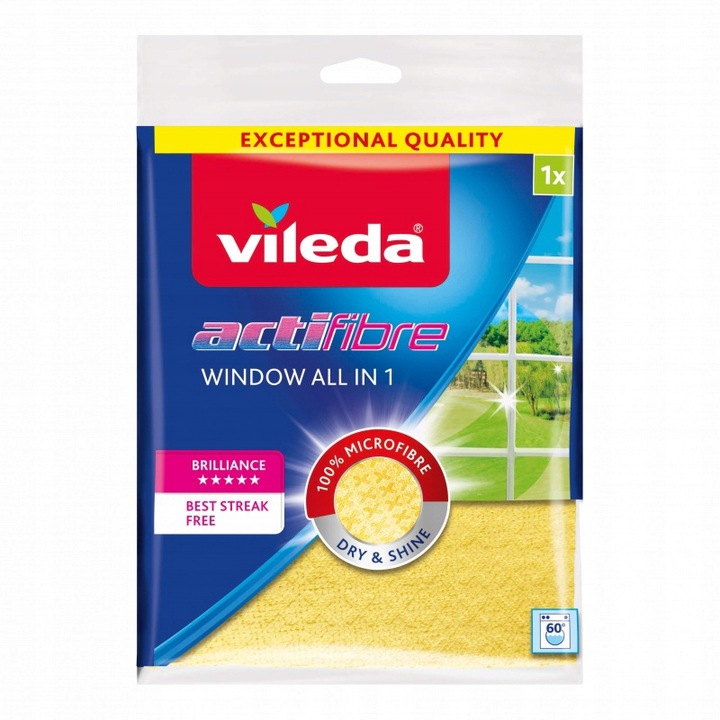 

Vileda ścierka okienna Actifibre żółta 1szt