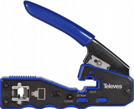 Svorkovnice pro konektory RJ45 s automatickým řezáním Televes 209802