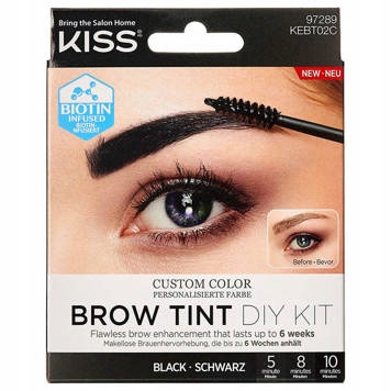 

Kiss Henna Do Brwi Czarna zestaw
