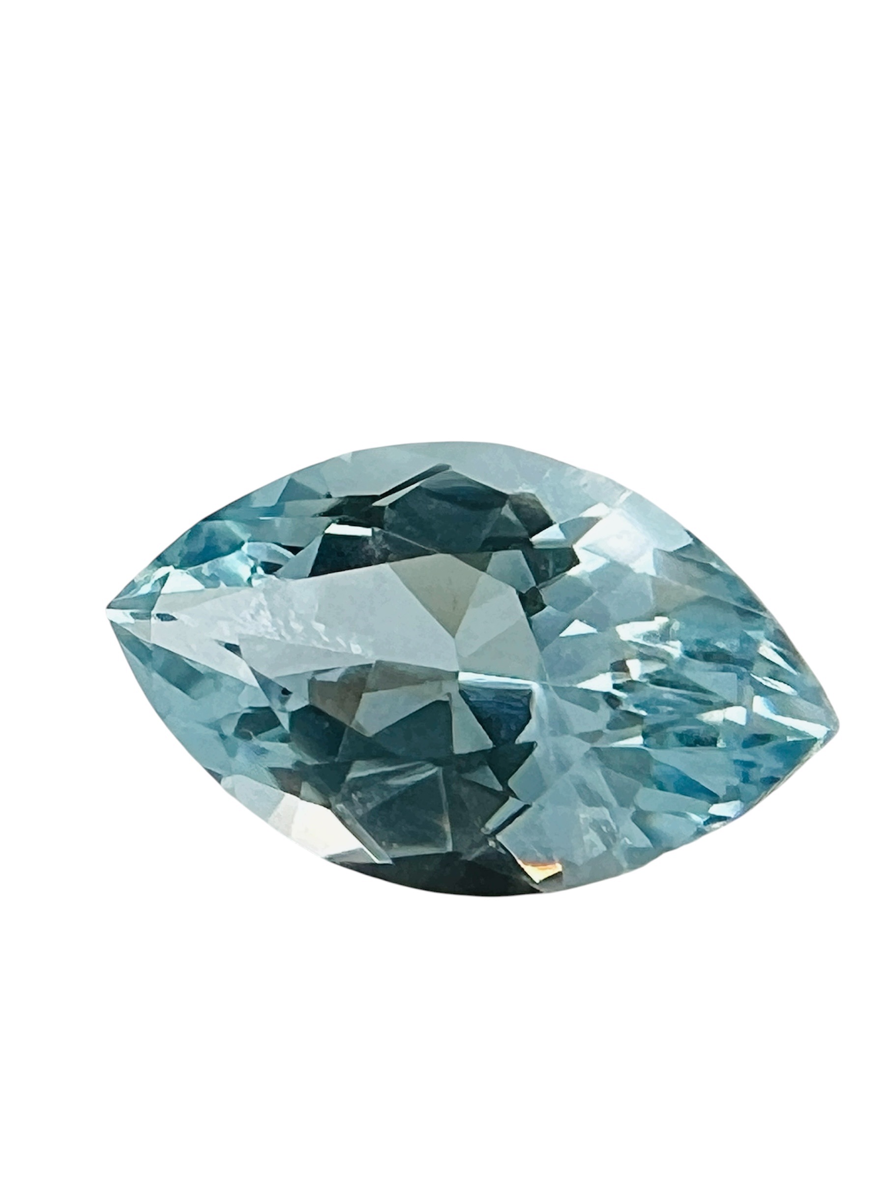 Akvamarín Přírodní Markiza 10X6 mm
