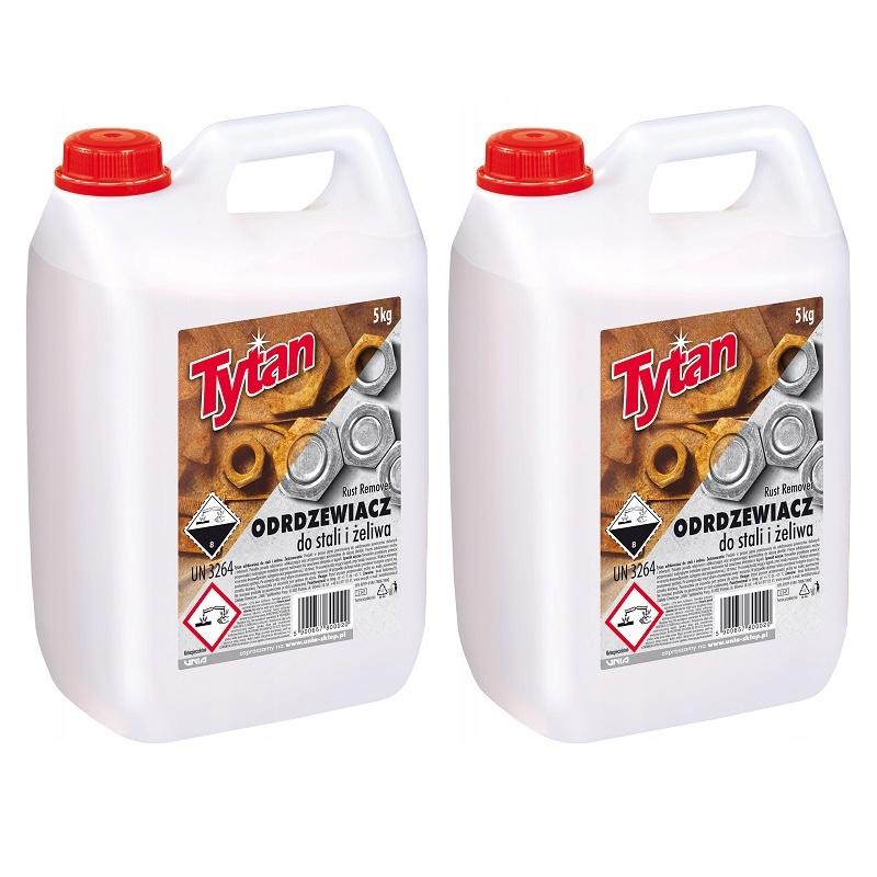 2 x Neutralizator rdzy do stali i zeliwa Tytan 5kg