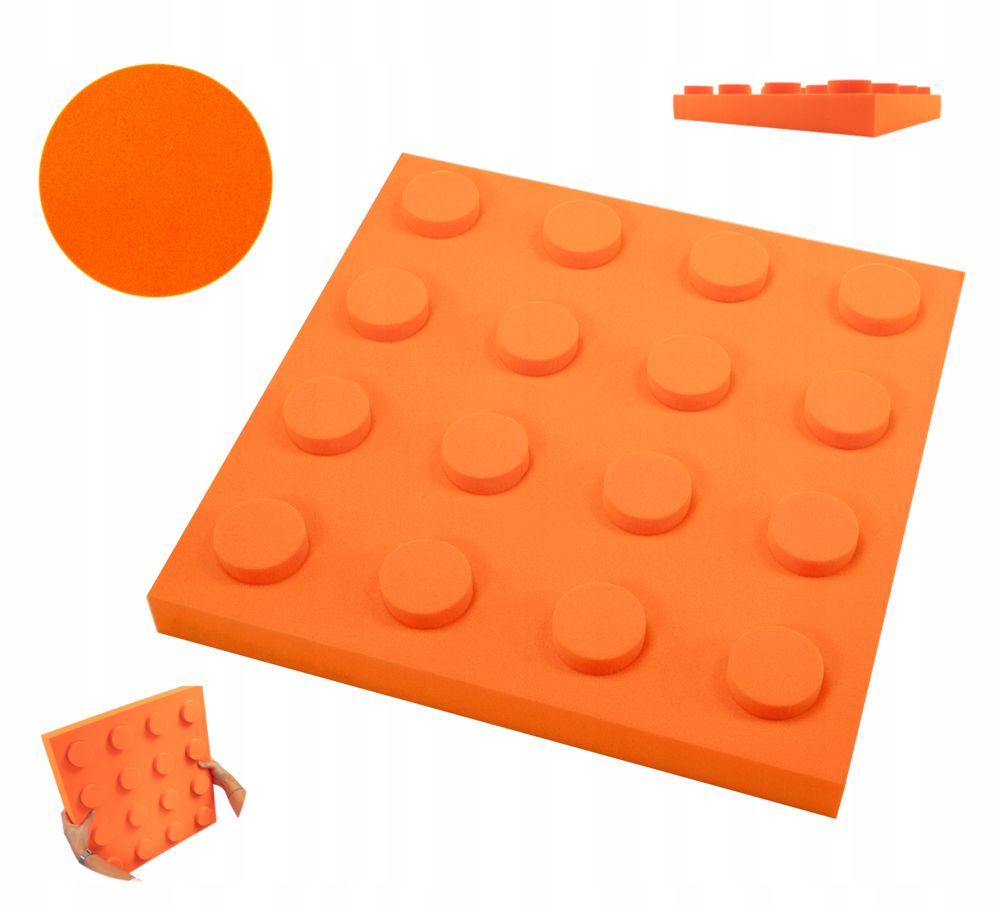 Akustický panel Decor dekorovaná pěna 50x50 cm 7 cm Klocek atesty