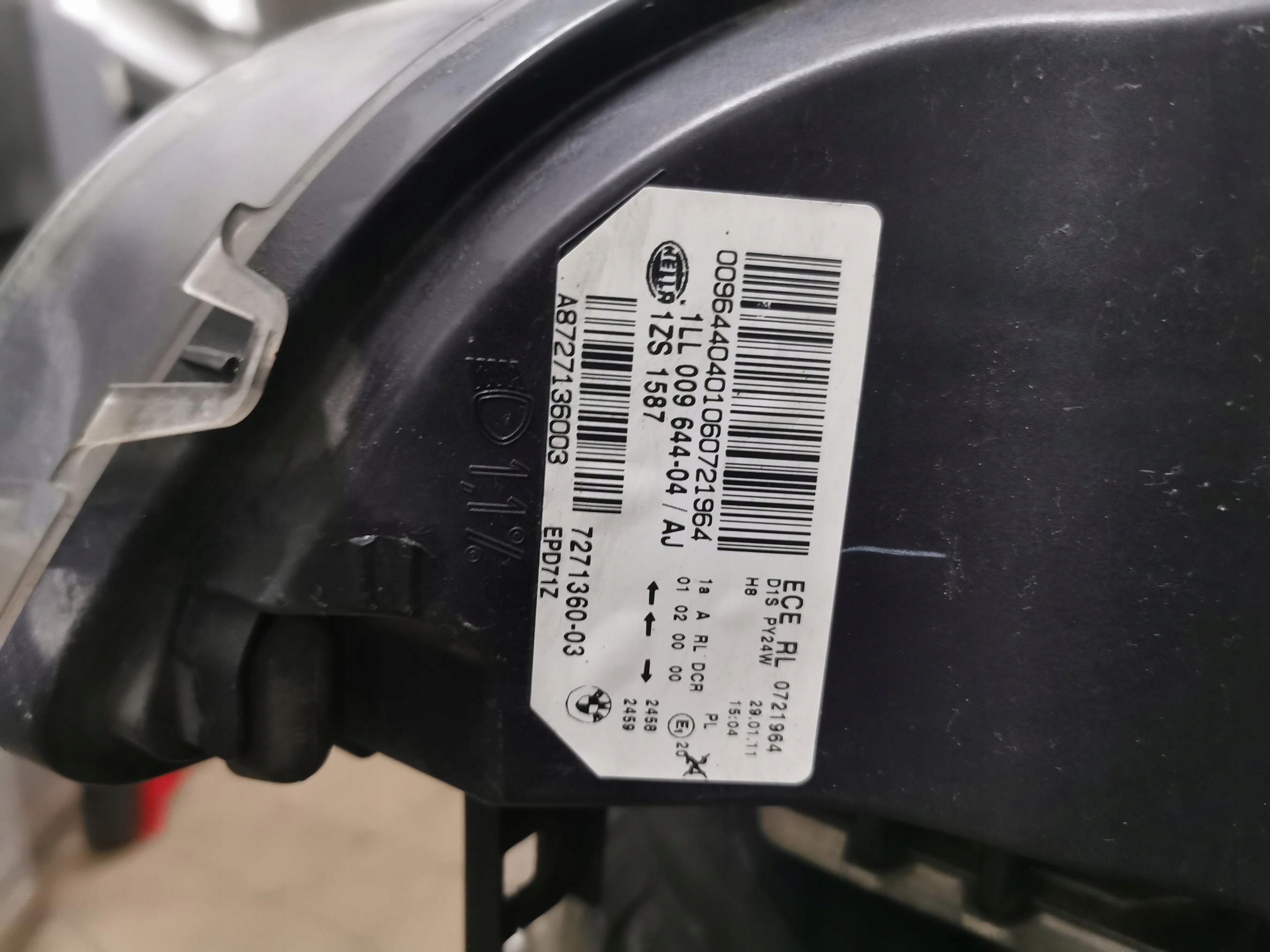 light right front XENON BMW X6 E71 LCI UK 7271360