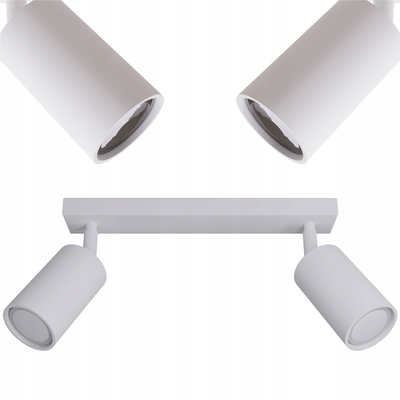 Stropní Svítidlo stropní závěsná lampa s regulací v bílé barvě 2x GU10 2x 40W