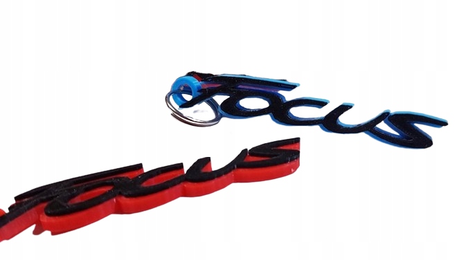 Brelok Ford Focus do kluczy Niebiesko Czarny lub Czerwono czarny