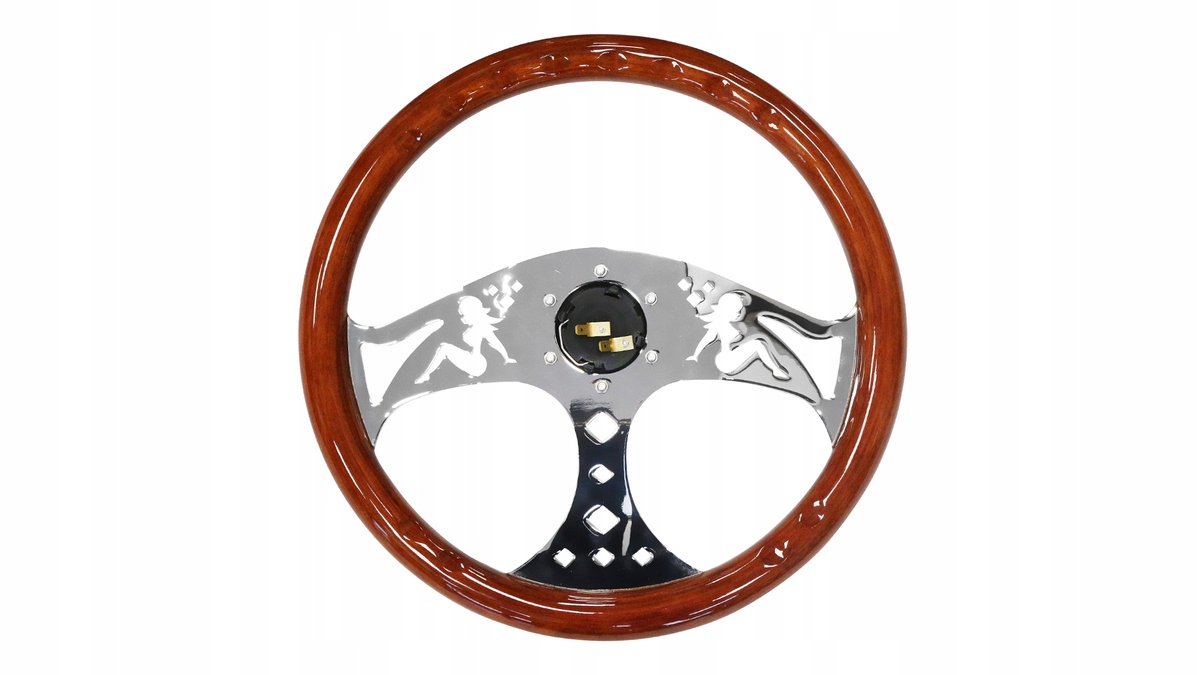 KIEROWNICA SPORTOWA 380MM WOOD STYLE (DREWNO) Producent części Inny