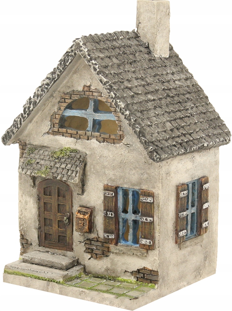 Mini Ogród Las W Słoiku- Domek dekoracyjny 'Wiejski'- 15,0cm wysoki