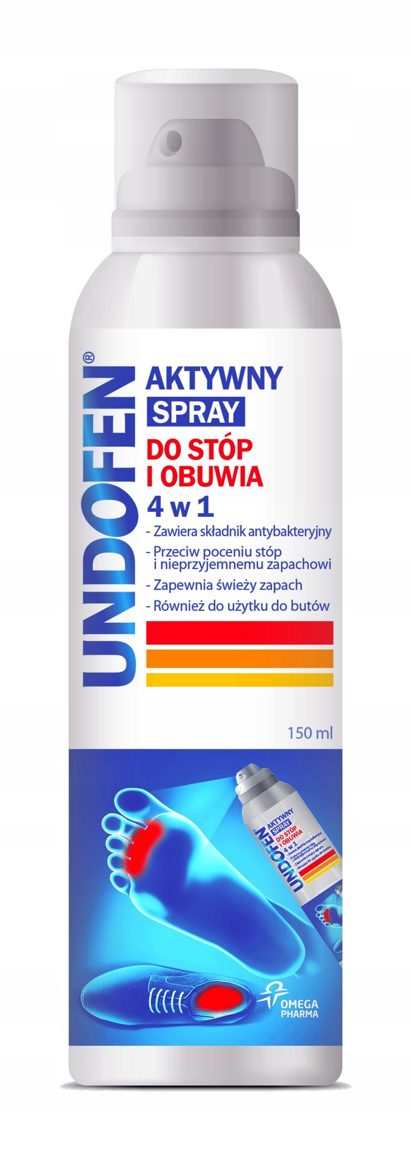 

Undofen Aktywny spray do stóp i obuwia 4w1 150ml