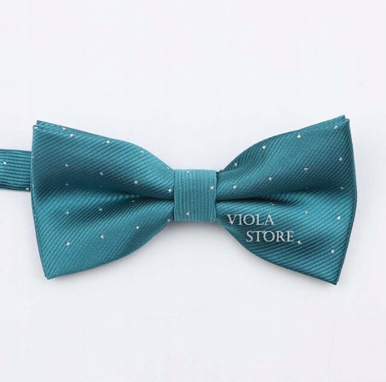 

Mucha Muszka Męska morski zielony w kropki