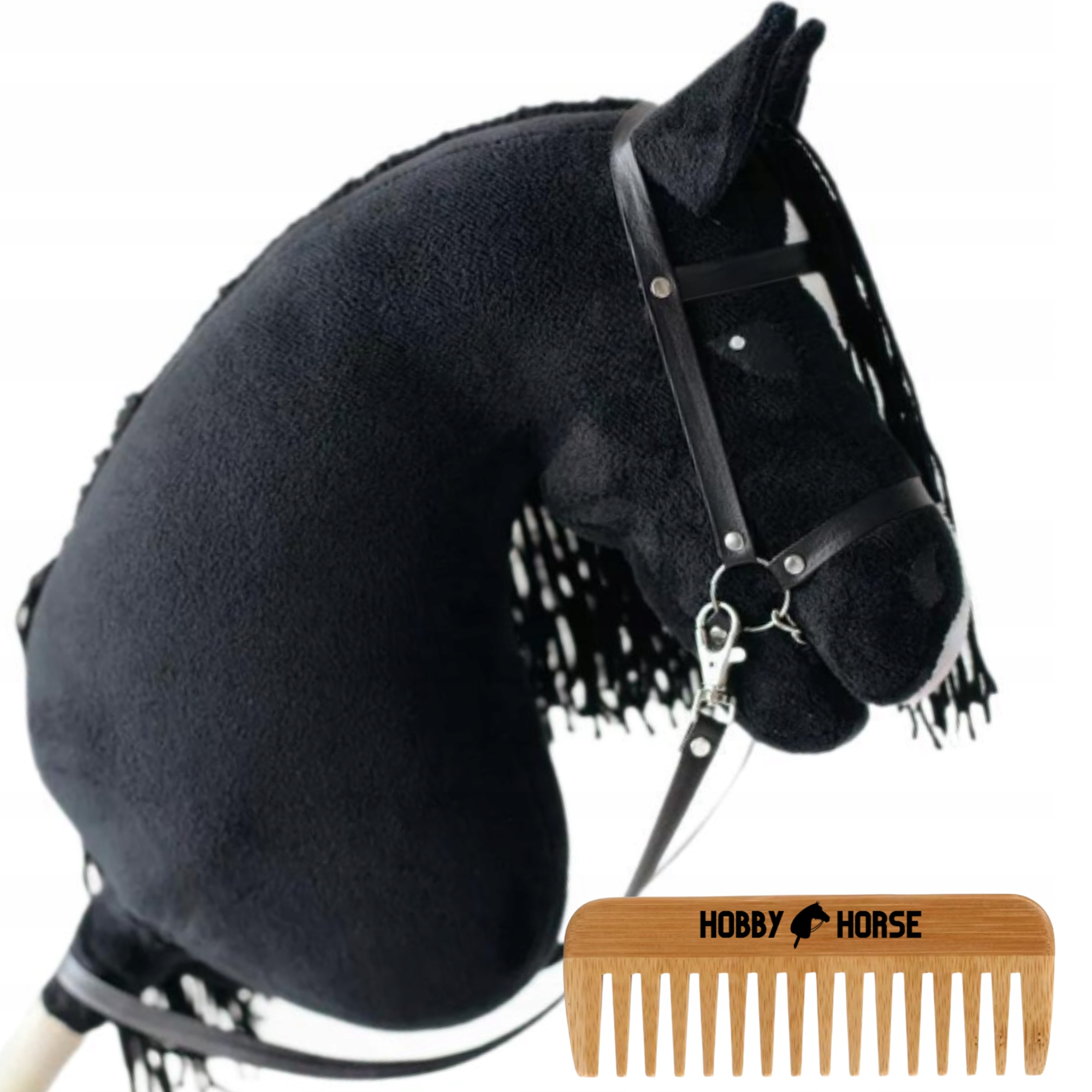 Hobby Horse Kůň Na Tyči A4 Koník Hlava Koně Tyčky Hříva Hřeben Dárek
