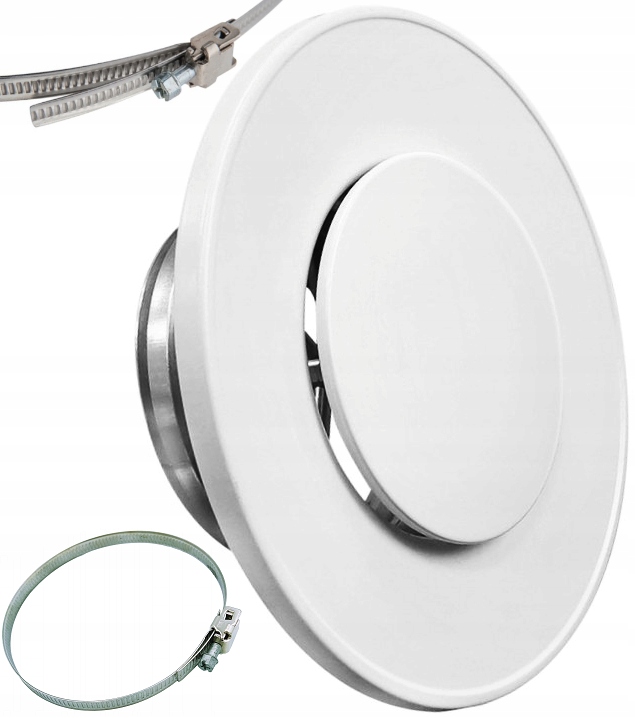 Anemostat Mřížka kovová Asv fi125 bílá Čelenka