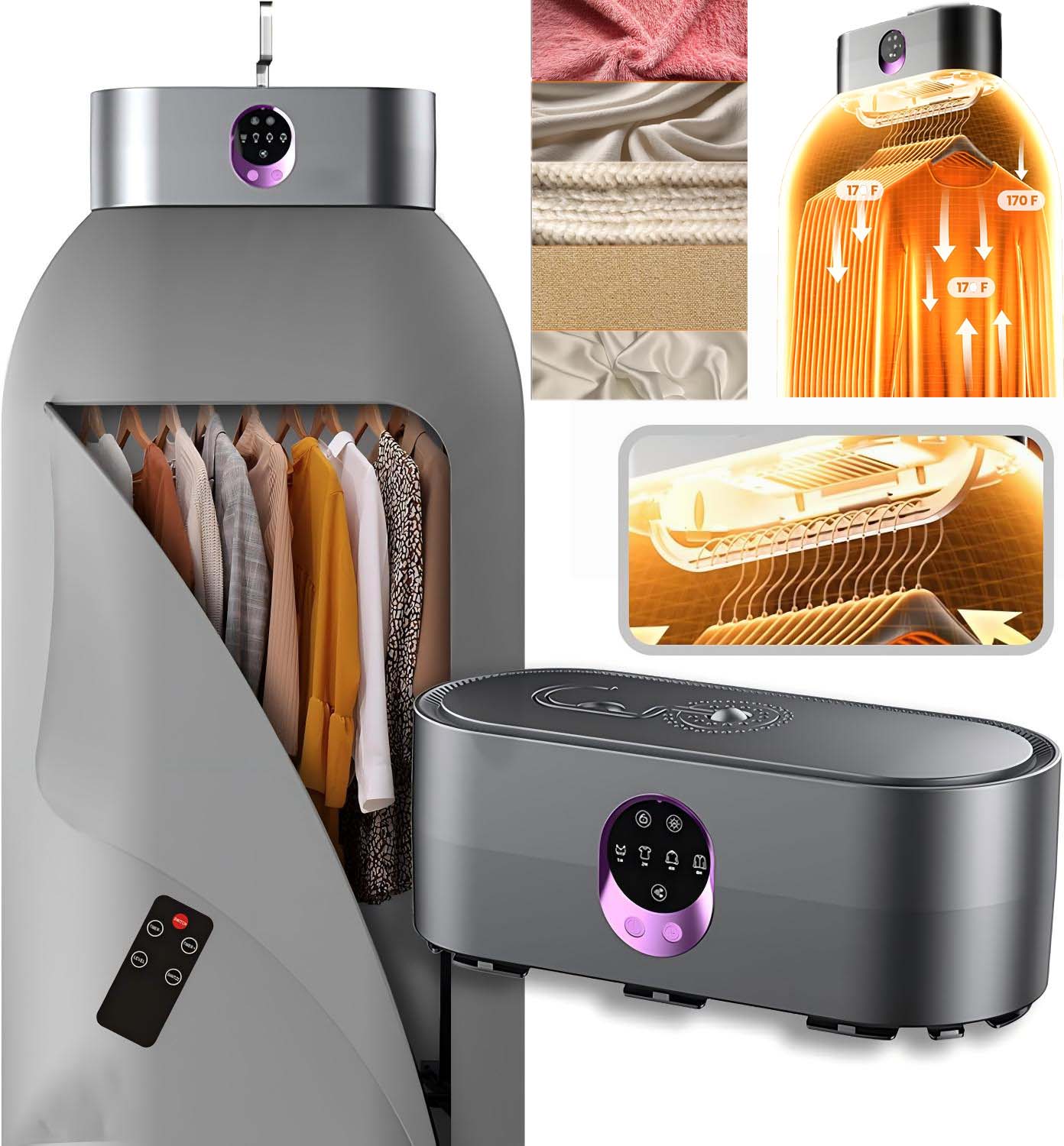 Sušák Turistický Napařovač Prádla 600W Časovač