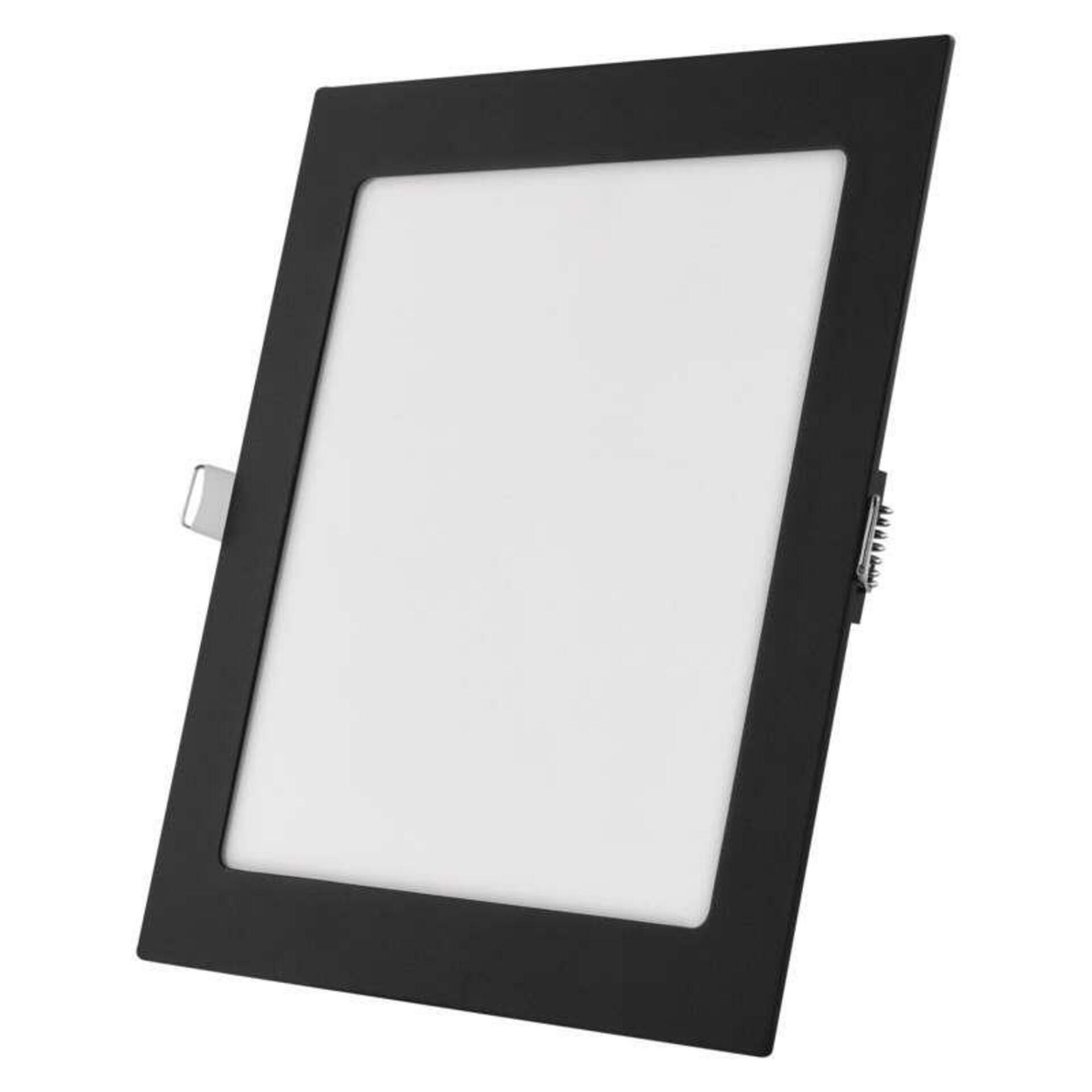 Emos Led podhledové svítidlo Nexxo černé, 22,5 x 22,5 cm, 18 W, teplá/neutr