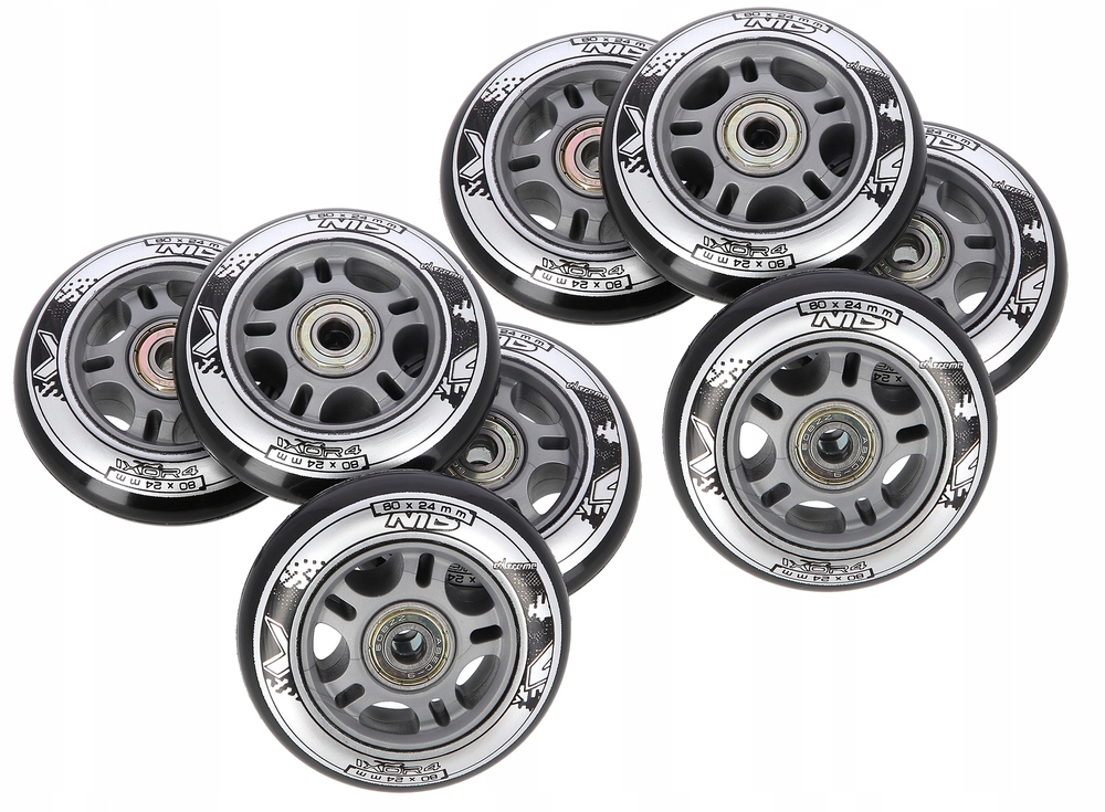 

Komplet 8x Kółka 80 mm Łożyska ABEC-9 Do Rolek