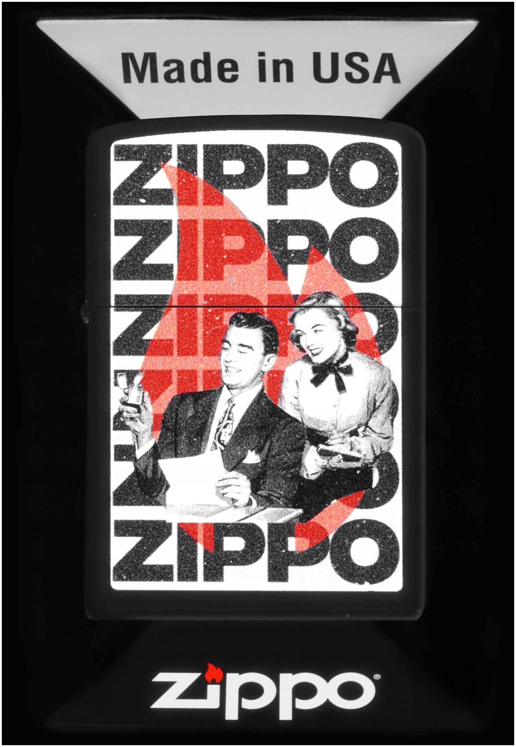 Zapalovač Zippo Retro Office 60007353 Větruodolný benzínový