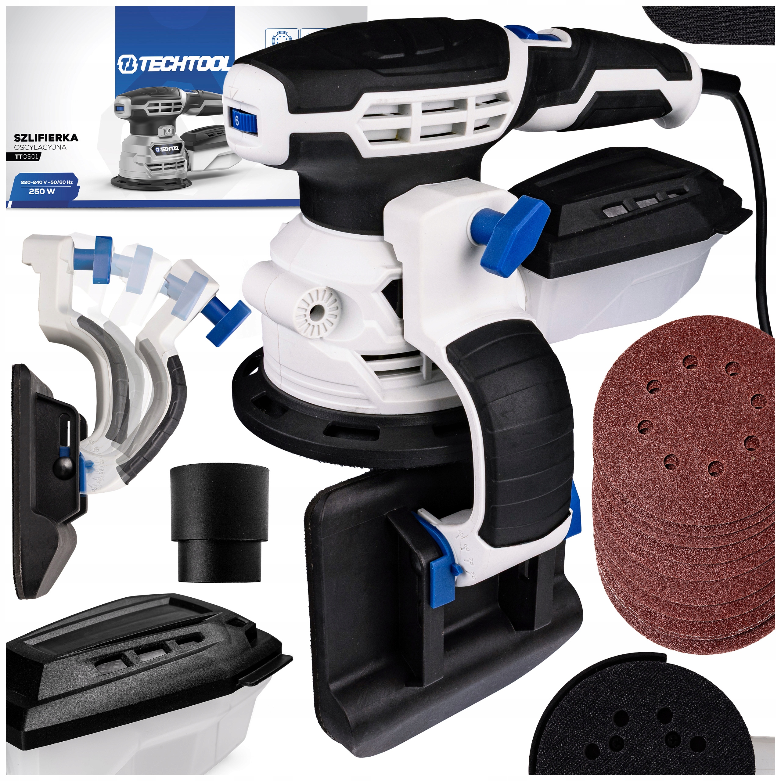 Excentrická Oscilační Bruska Na Dřevo Úhlový Nástavec Papíry