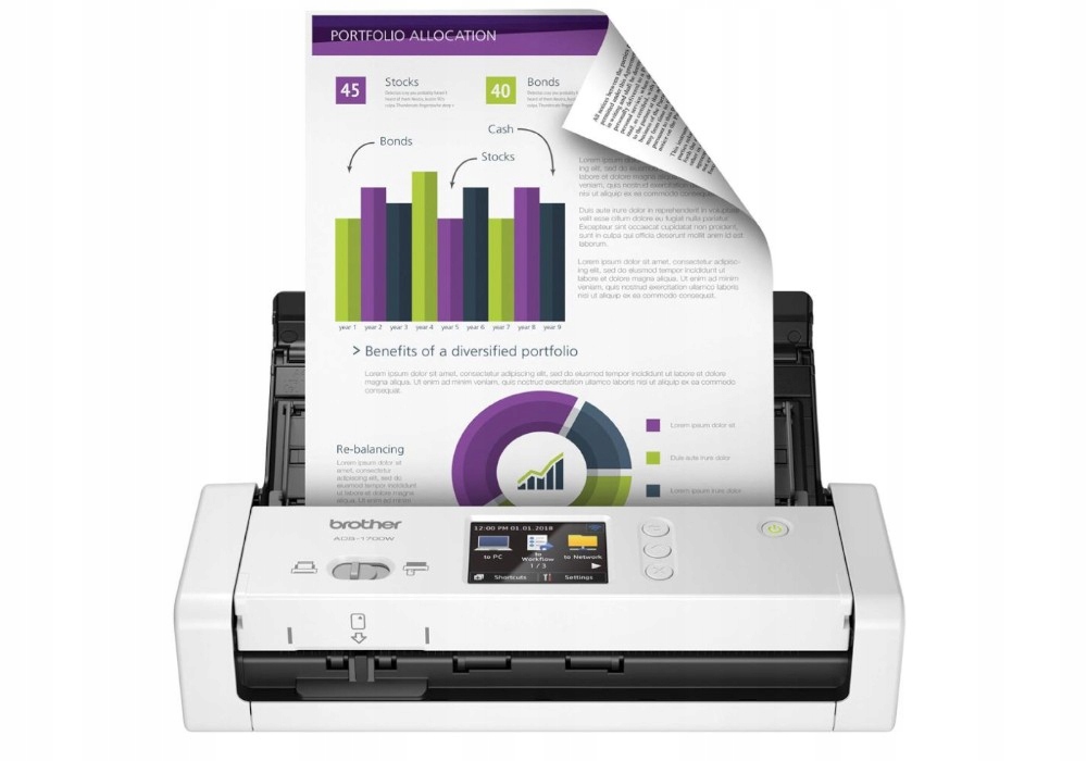 Skaner Dokumentów Brother ADS-1700w ADF