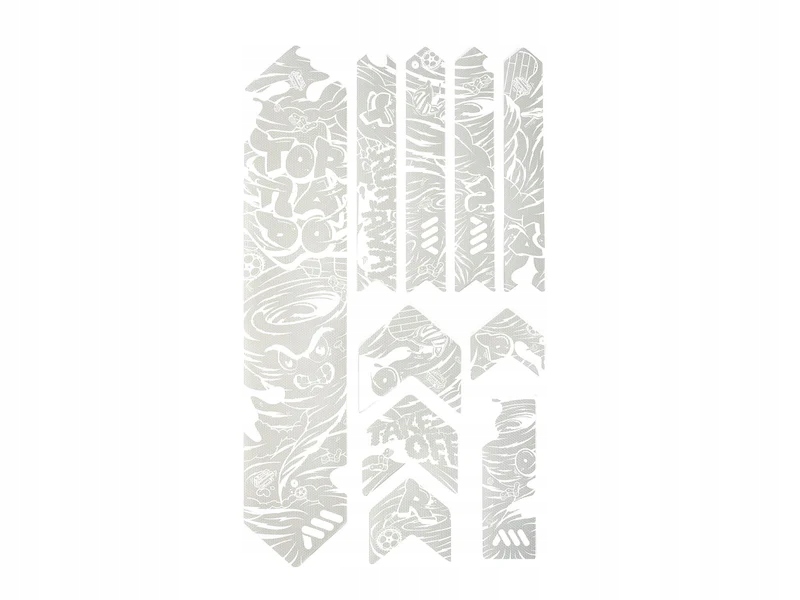 Naklejki na rower Ochrona Ramy Rowerowej Mtb Ams Tornado White