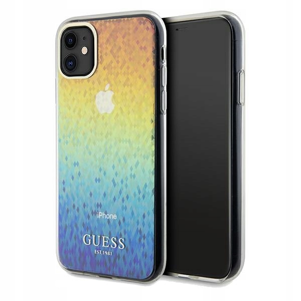 Pouzdro Guess pro GUHCN61HDECMI iPhone 11 Xr 6.1", vícebarevné, hardcase IML