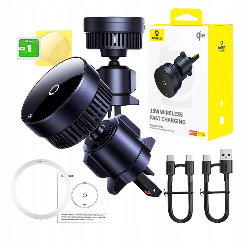 Baseus Držák Do Auta S Bezdrátovou Indukční Nabíječkou 15W QI2.0