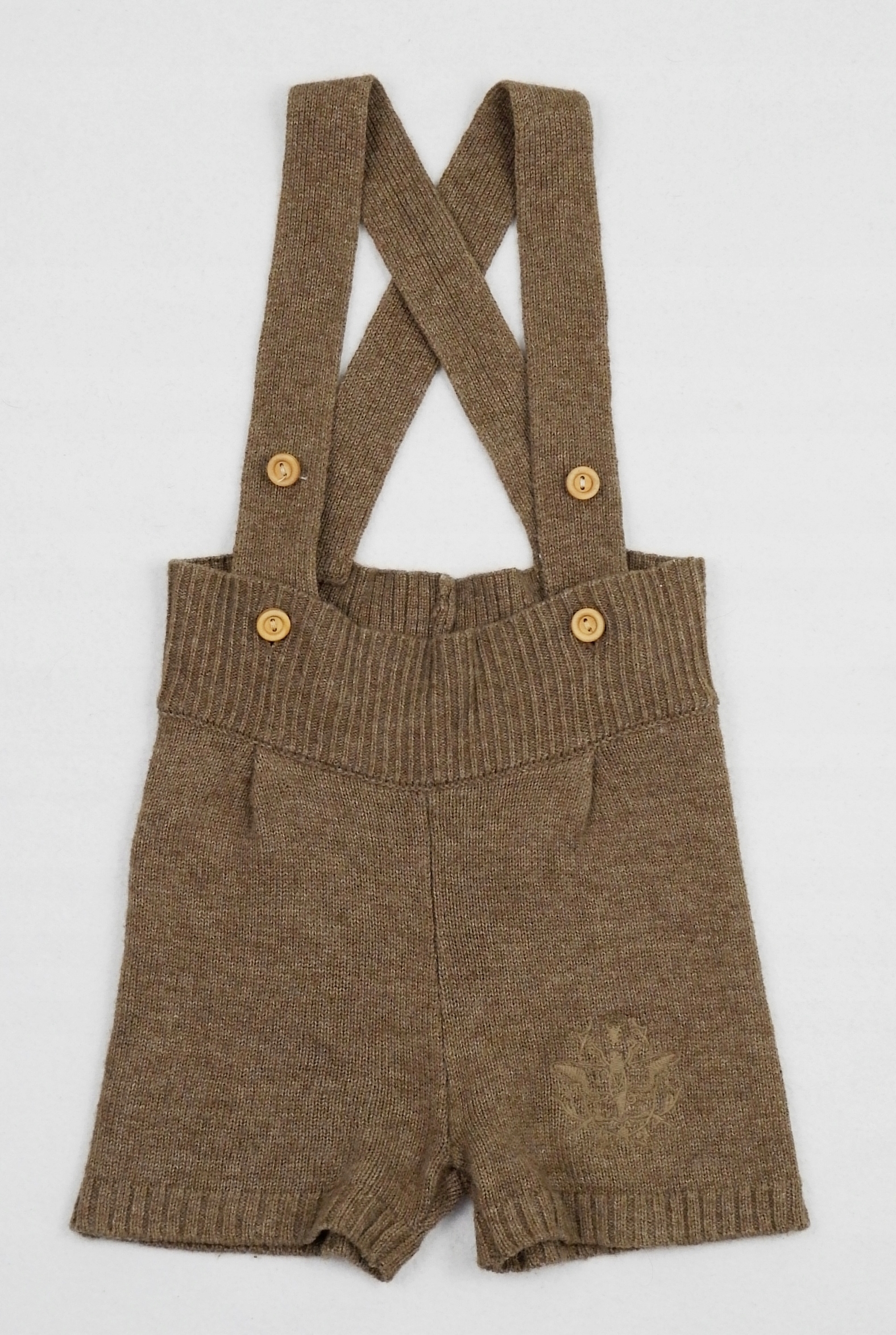 MeMini spodenki na szelkach wełna wool 74 Marka Inna marka