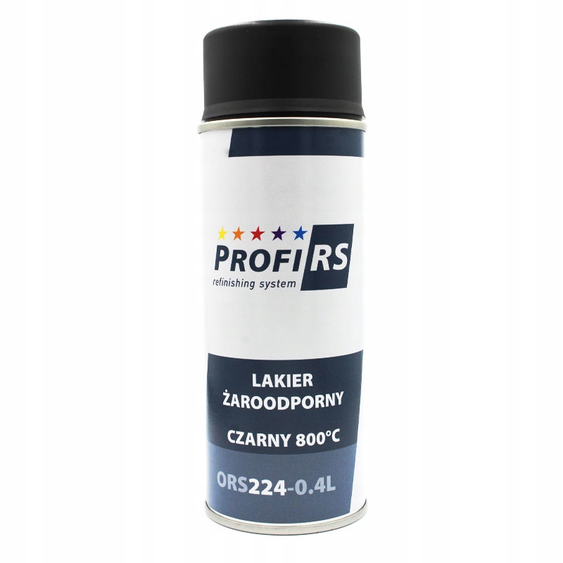 Lakier W Sprayu Żaroodporny 800 Stopni Czarny Mat 400 ML
