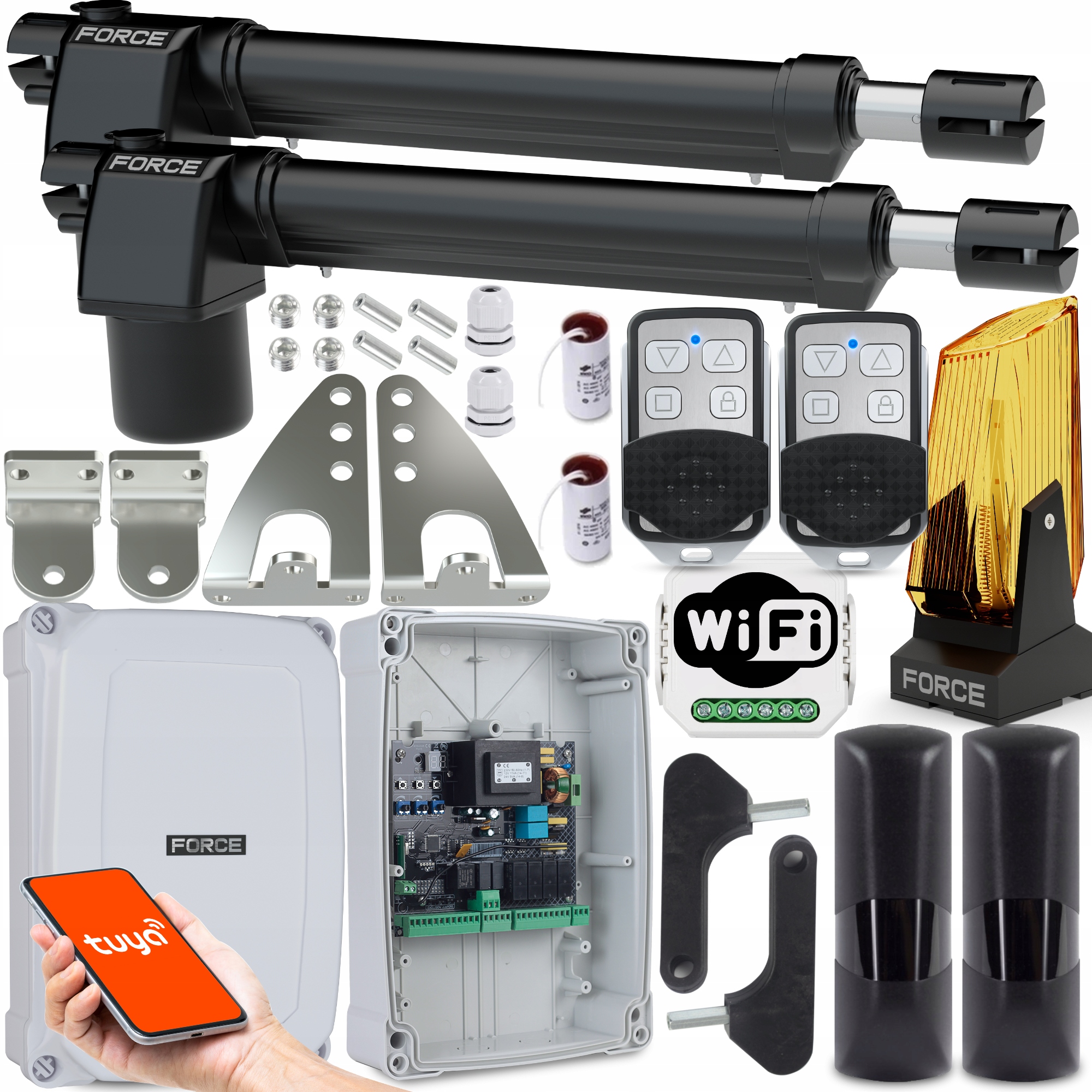 Sada Pro Křídlové Brány Force GT400 Ls Do 8 M 400 Kg S Koncovkami