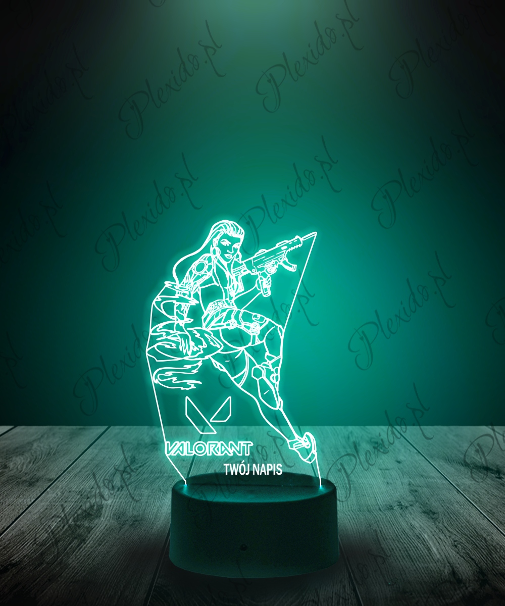 Lampka na biurko Valorant Reyna 16kol LED PLEXIDO Marka Plexido
