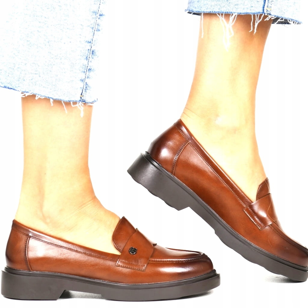 Dámské Mokasíny Na Ploché Podrážce, Hnědé, Elegantní, Módní, New