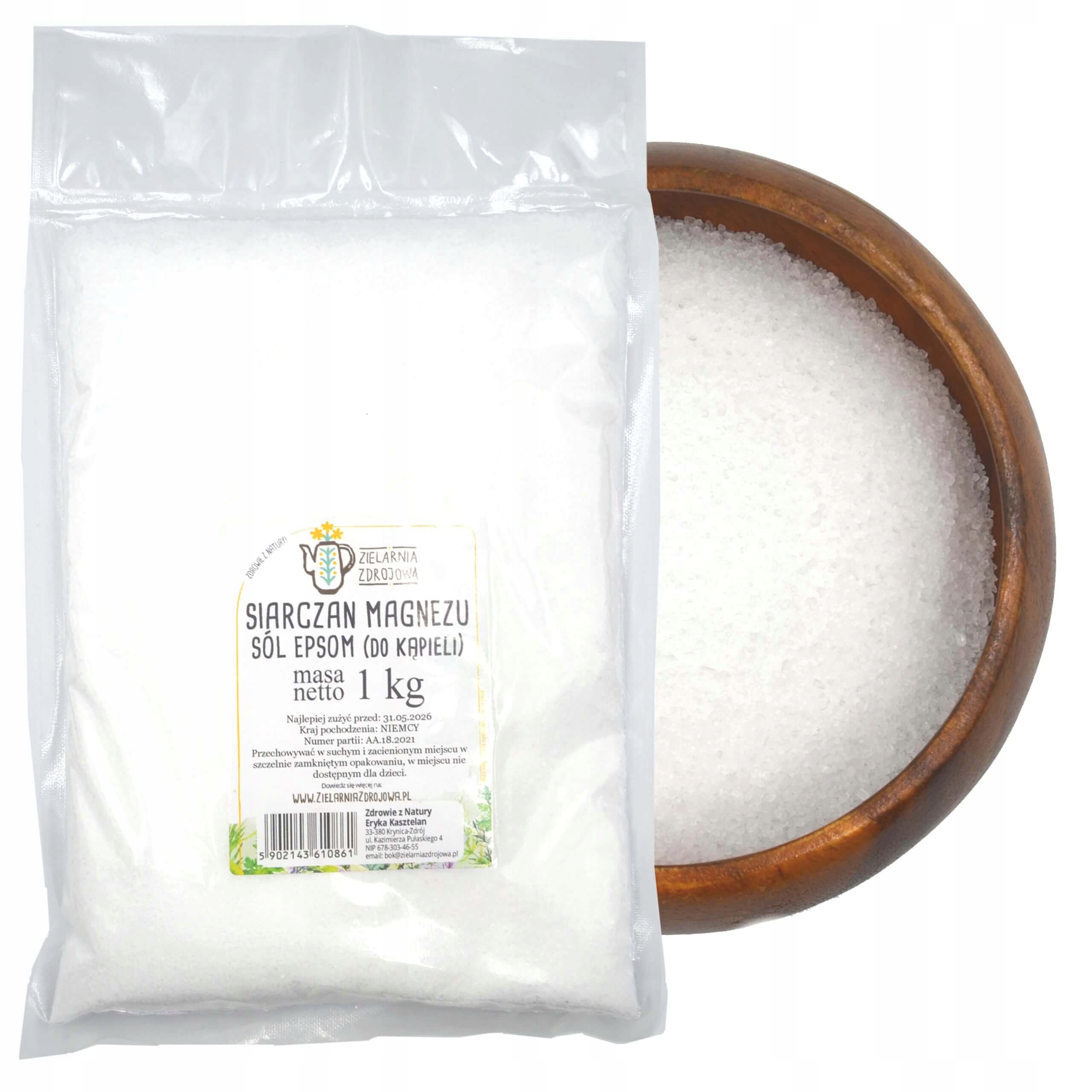 

Siarczan Magnezu Sól Epsom Gorzka 1KG