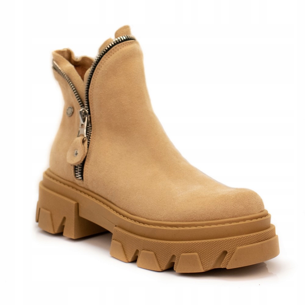 Beyco P1 béžová pracovní obuv na silných spodcích kůže