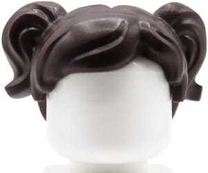 

Lego włosy figurki damskie, c. brązowe, kucyki