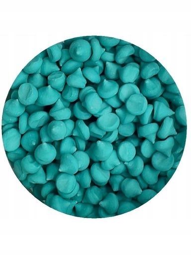 Levně udanewypieki Dekorace Posypka mini sněhové pusinky tyrkysová 50 g