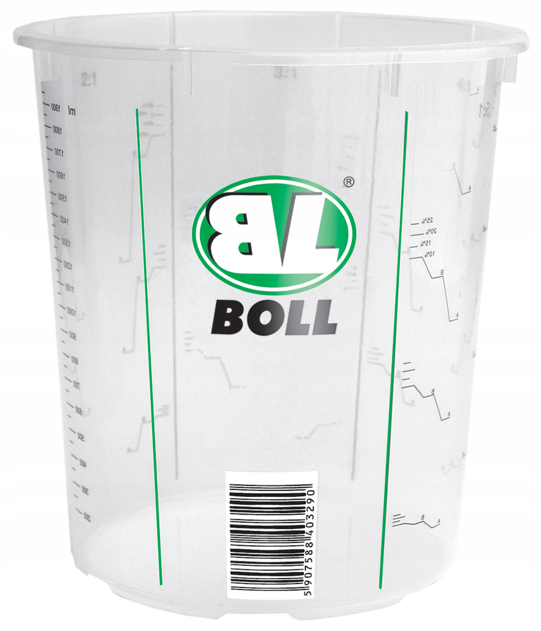 BOLL KUBEK PLASTIKOWY Z PODZIAŁKĄ MIARKĄ 2240ML