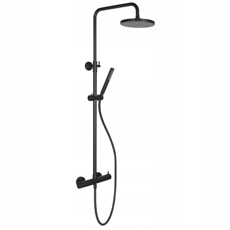 Sapho Mia sprchový set s pákovou batériou, čierny mat MA139B