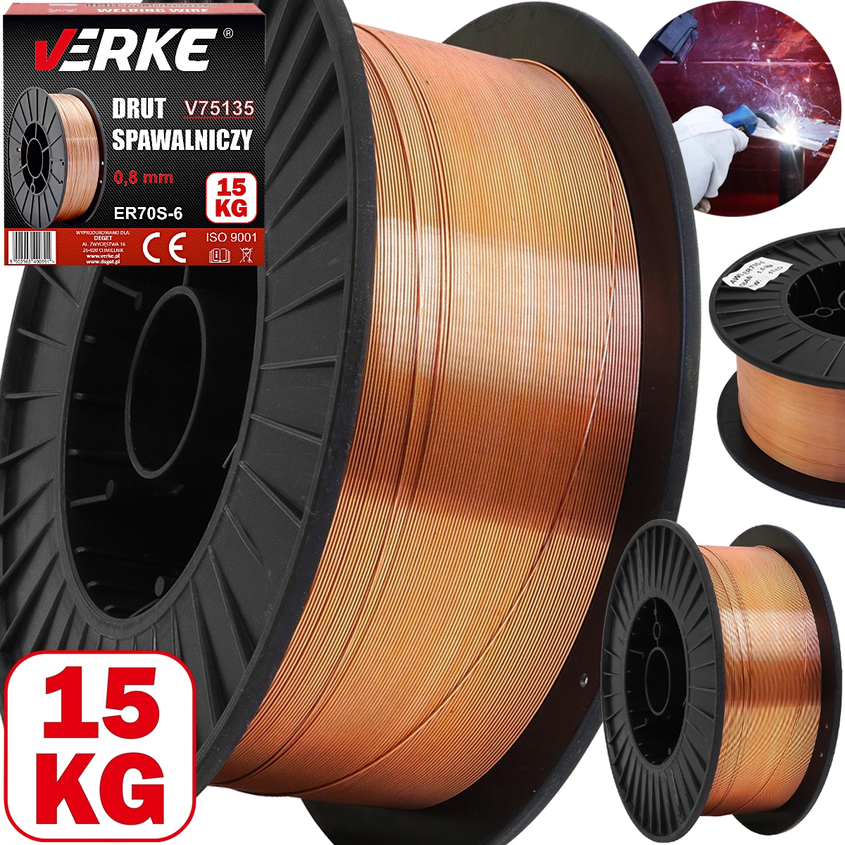 

Drut Spawalniczy Do Migomatu Spawarka 0,8 mm 15KG