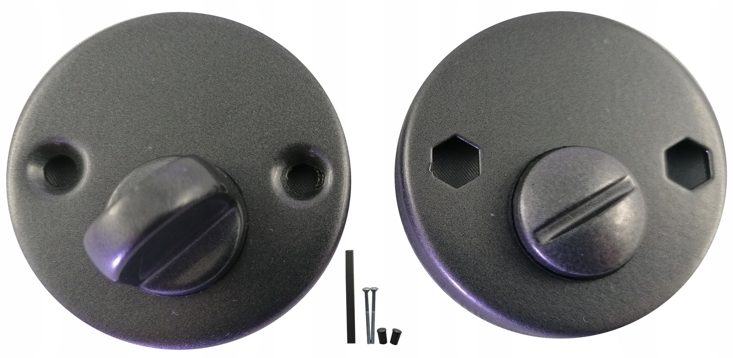 ROZETA DOLNA BISZKOPT GRAFIT SZARA WC KLAMKA