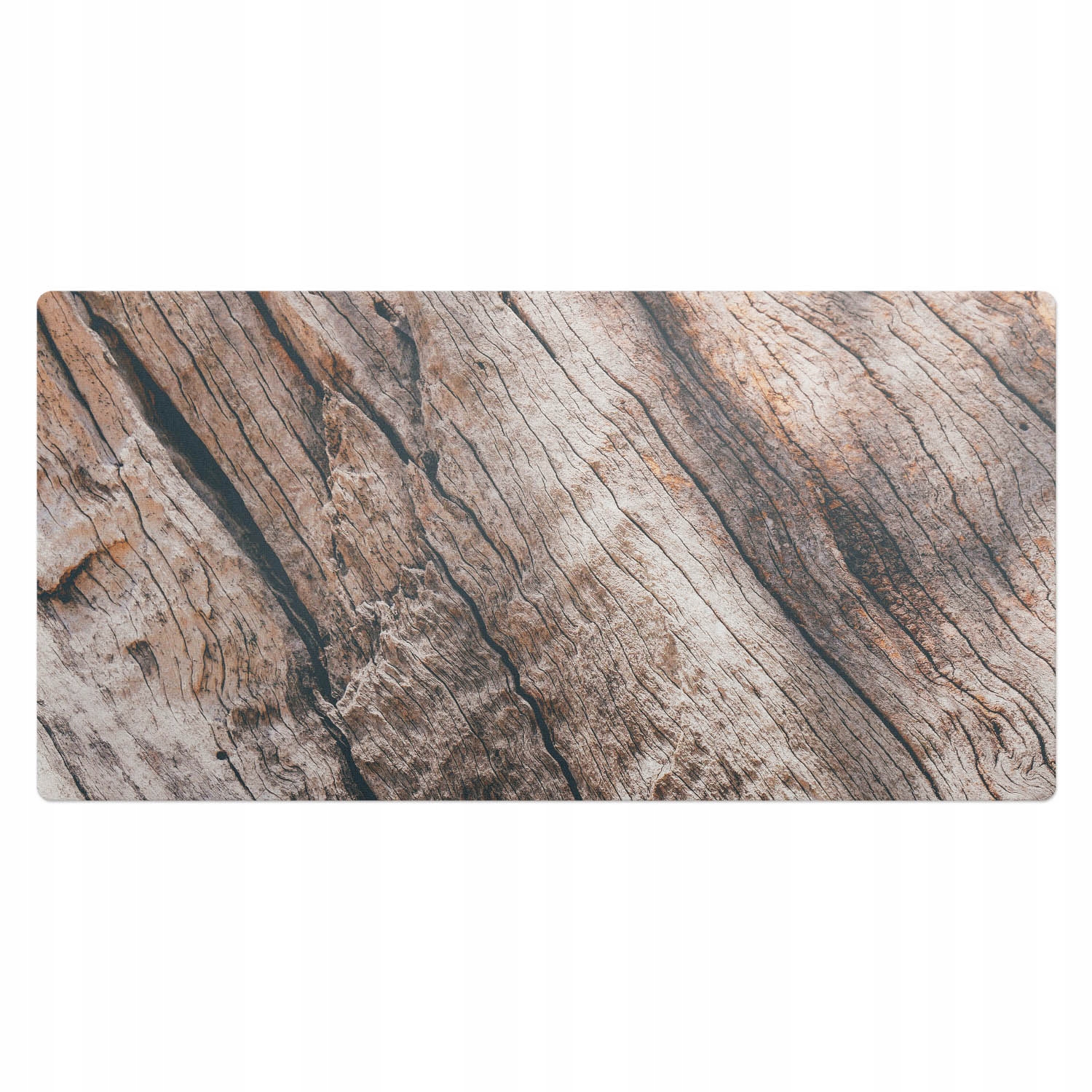 Dekorativní podložka pod notebook na psací stůl Vzor dřevěných slojí 100 x 50 cm