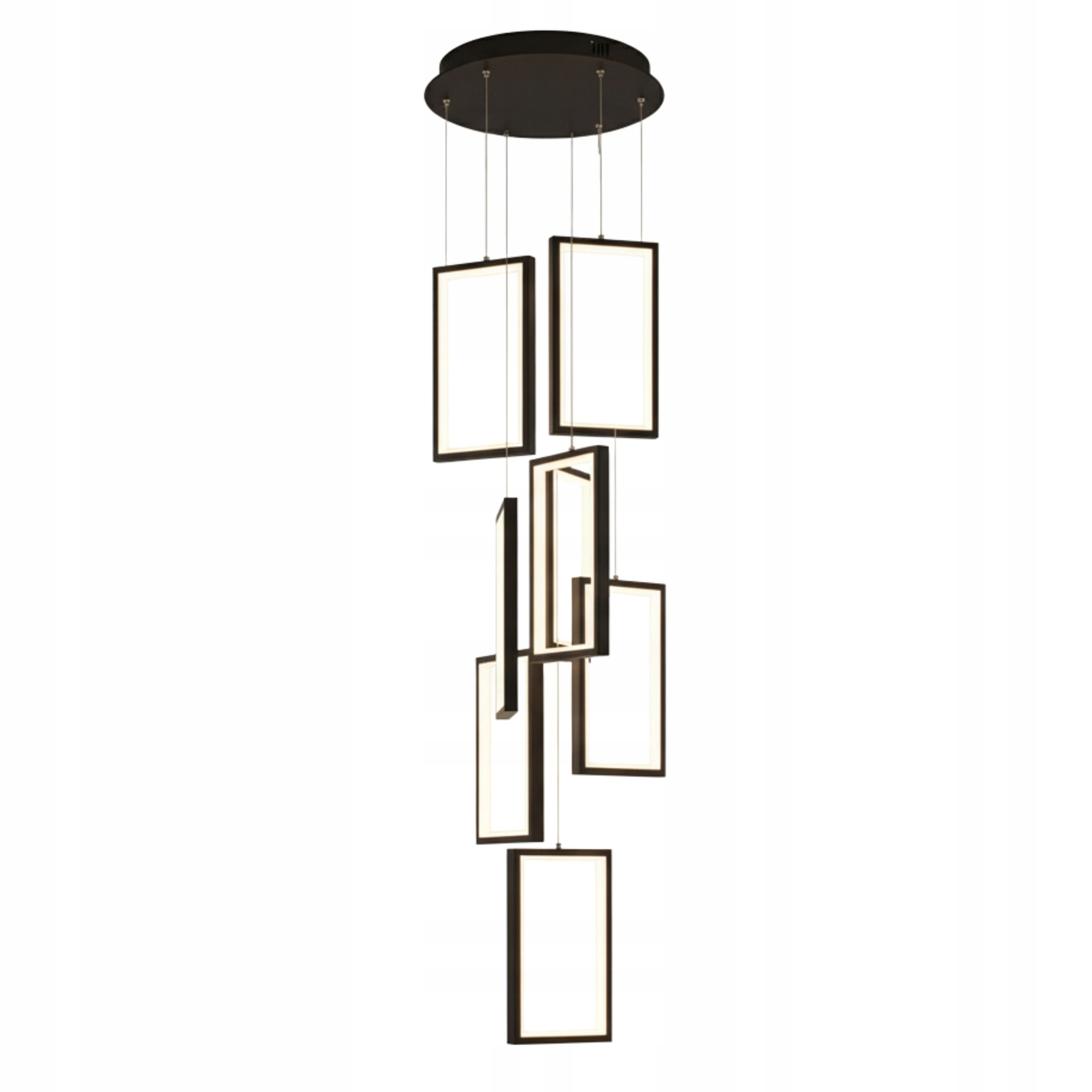 Toolight Lampa LHJ089-7CP Čierna